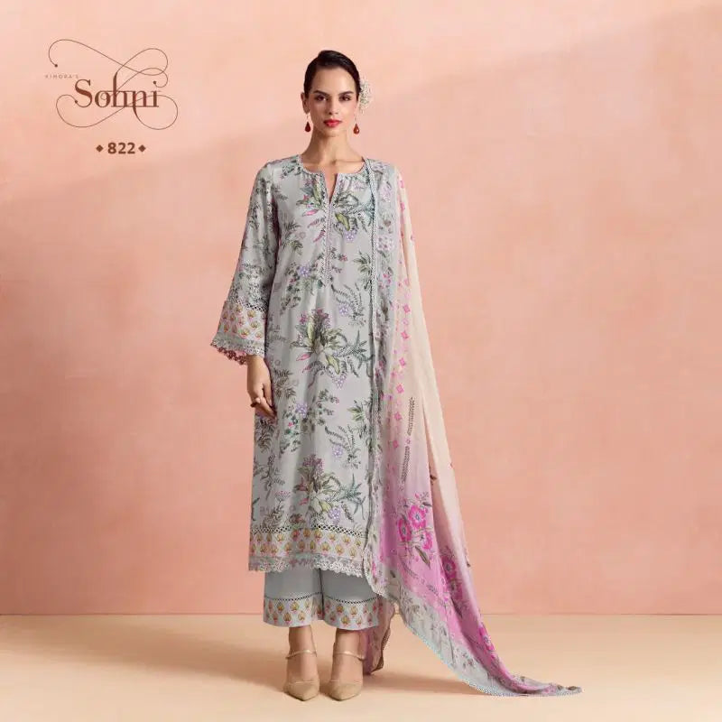 Kimora Sohni Fern Vol 75 Cotton Lawn Digital Printed Salwar kameez
