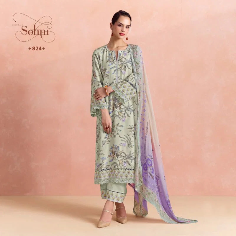 Kimora Sohni Fern Vol 75 Cotton Lawn Digital Printed Salwar kameez