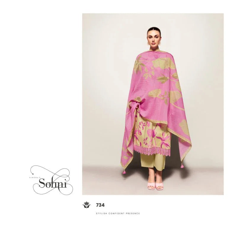 Kimora Sohni Fiona Vol 66 Lawn Cotton Digital Printed Salwar Kameez