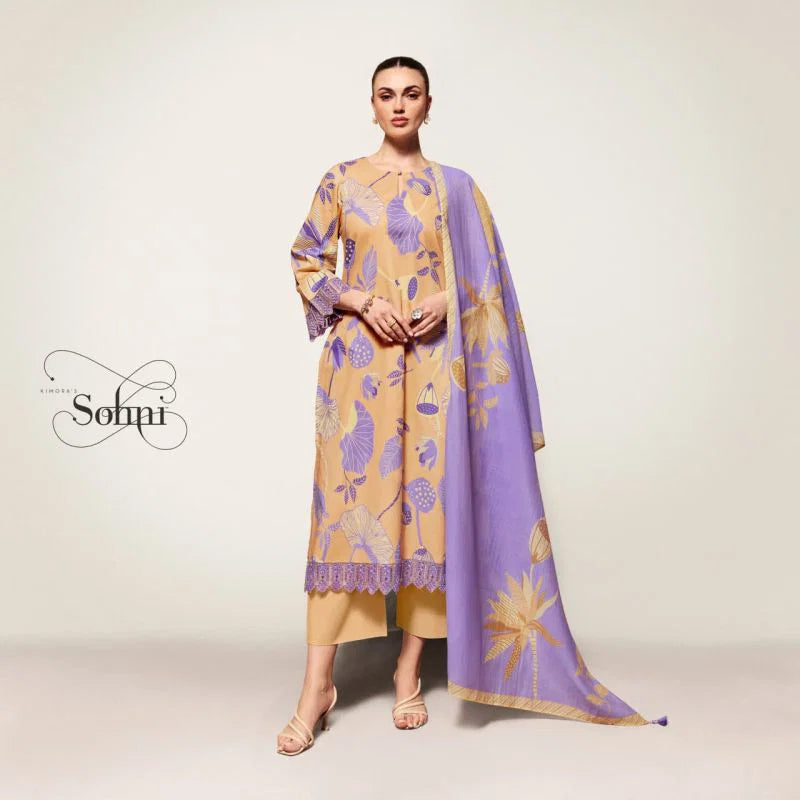 Kimora Sohni Fiona Vol 66 Lawn Cotton Digital Printed Salwar Kameez