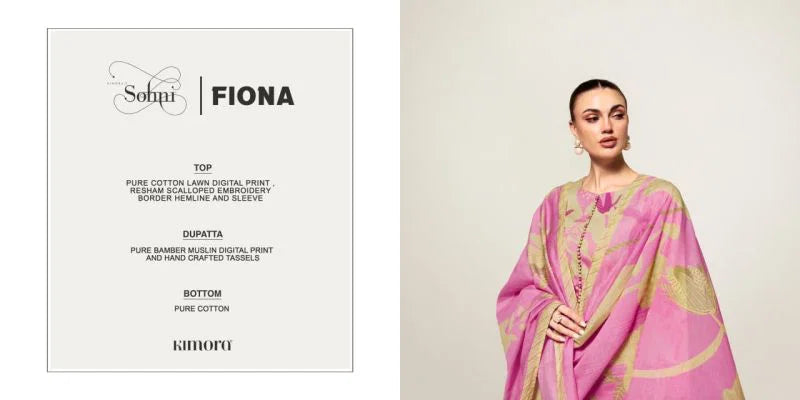Kimora Sohni Fiona Vol 66 Lawn Cotton Digital Printed Salwar Kameez