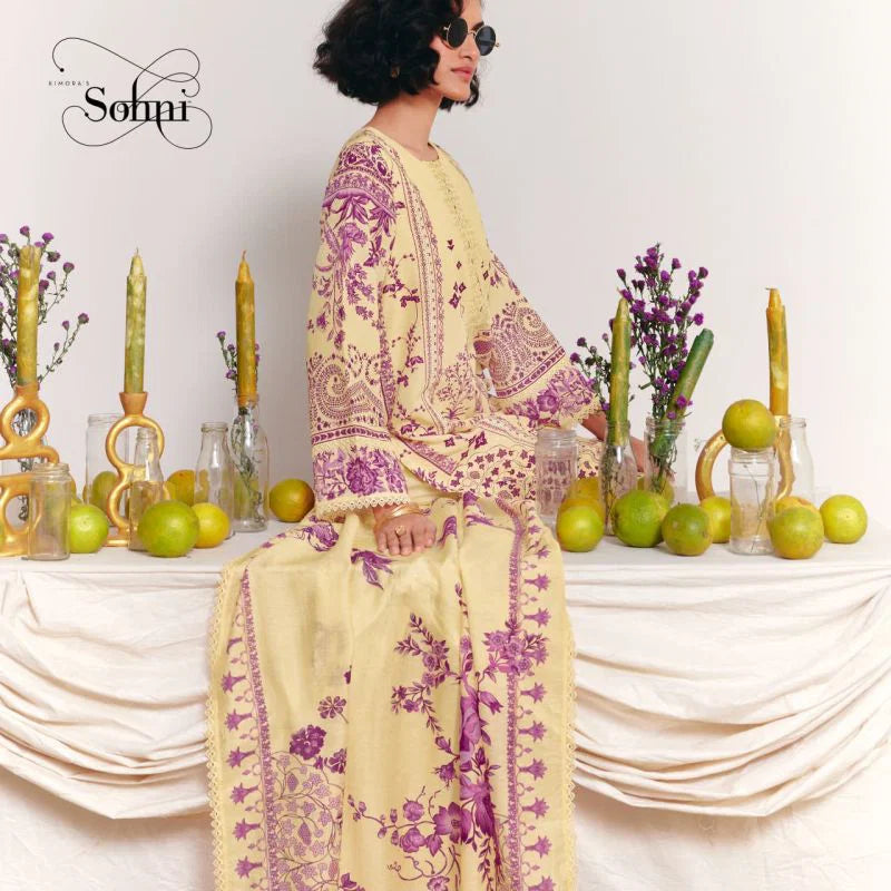 Kimora Sohni Lemonade Vol 68 Cotton Lawn Digital Printed Salwar Kameez