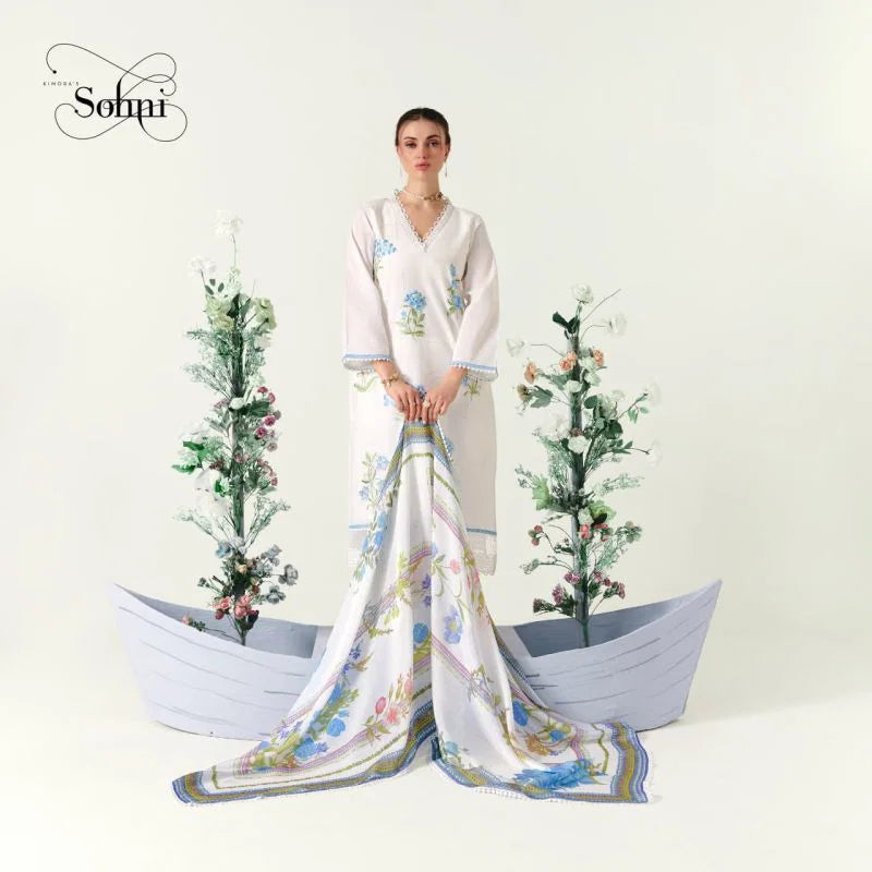 Kimora Sohni Orchid Vol 72 Lawn Cotton Digital Printed Salwar Kameez
