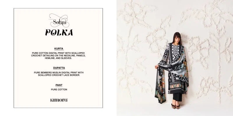 Kimora Sohni Polka 74 Cotton Digital Printed Salwar Kameez