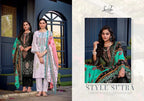 Levisha Alfaaz Cambric Lawn Cotton Printed With Work Dress Material