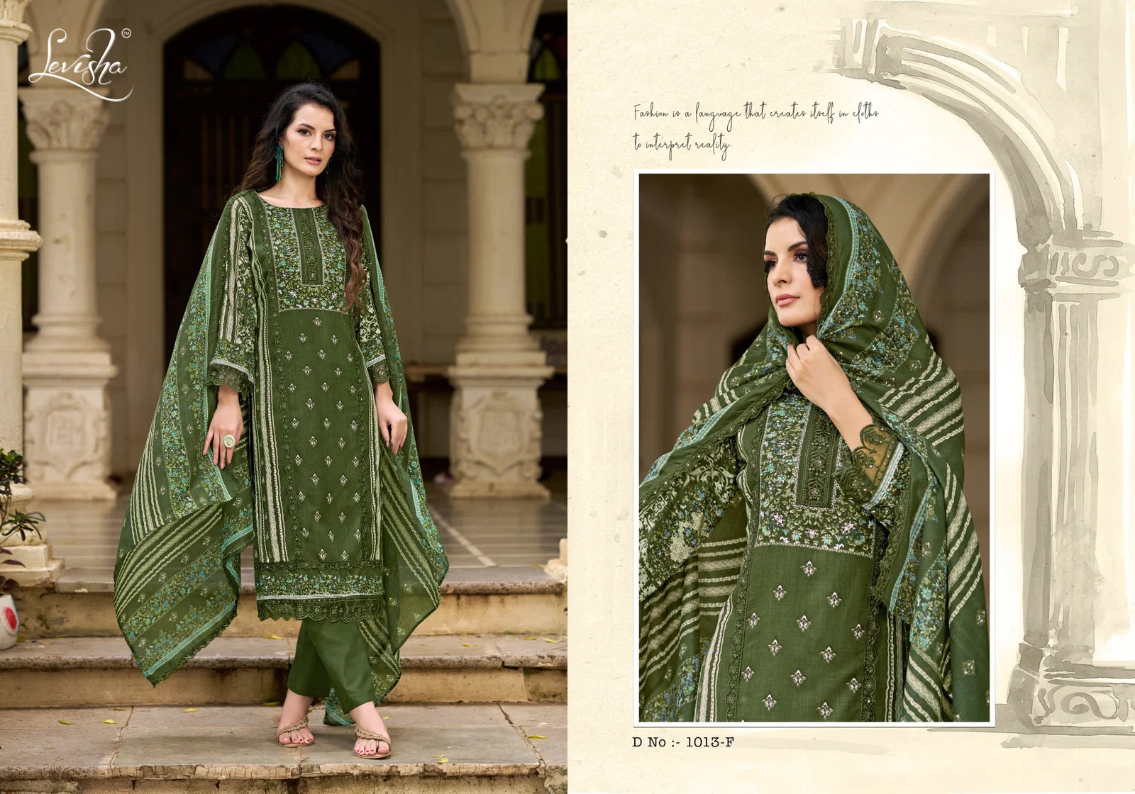 Levisha Bagh Rayon Digital Printed Pakistabi Dress Material Collection