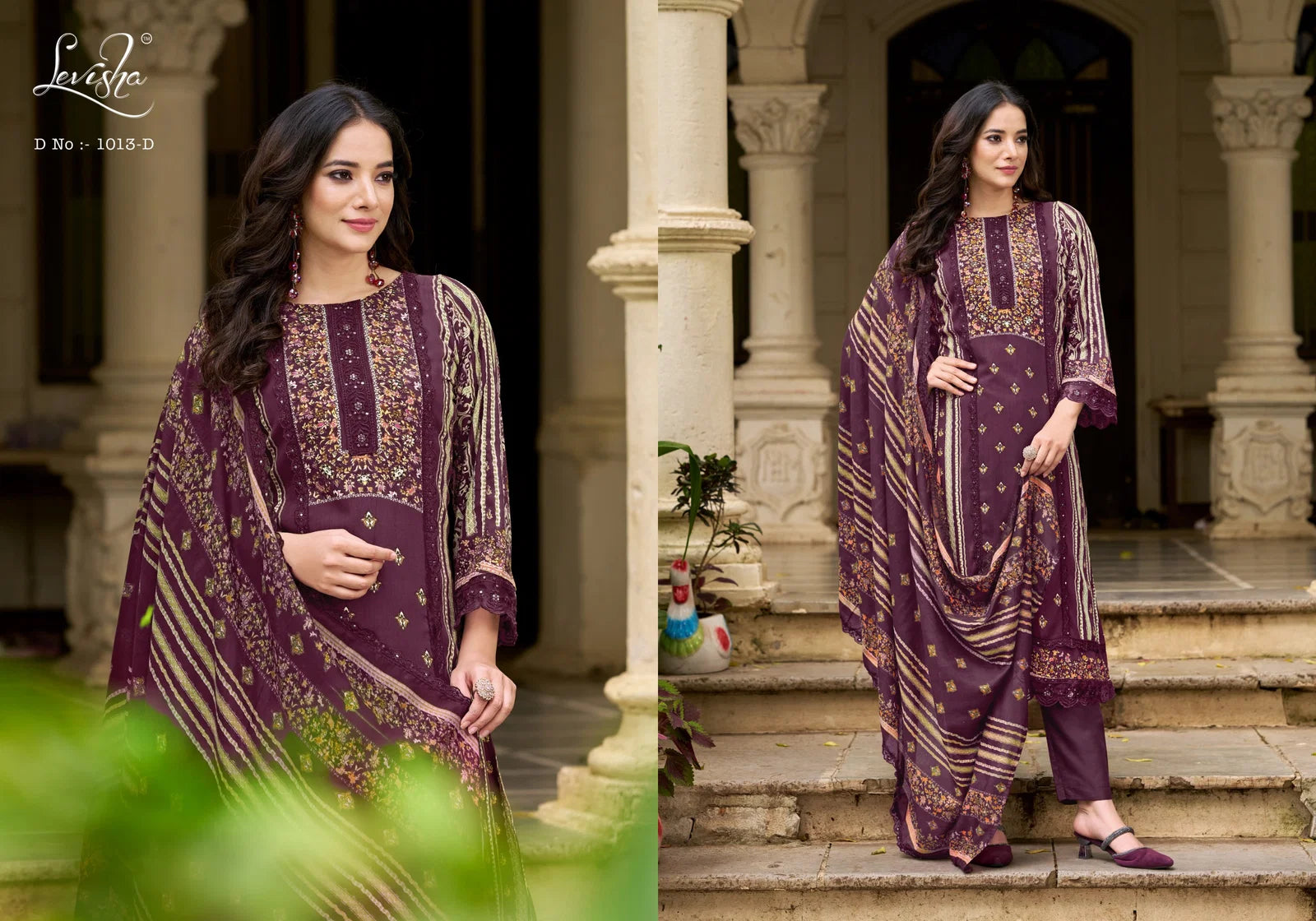 Levisha Bagh Rayon Digital Printed Pakistabi Dress Material Collection