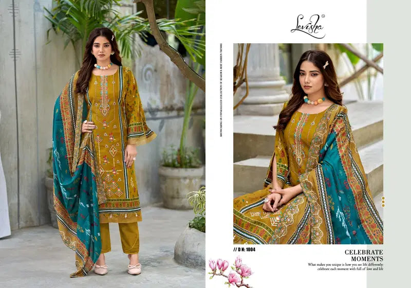 Levisha Bin Saeed Vol 4 Cambric Lawn Cotton Printed Dress Material