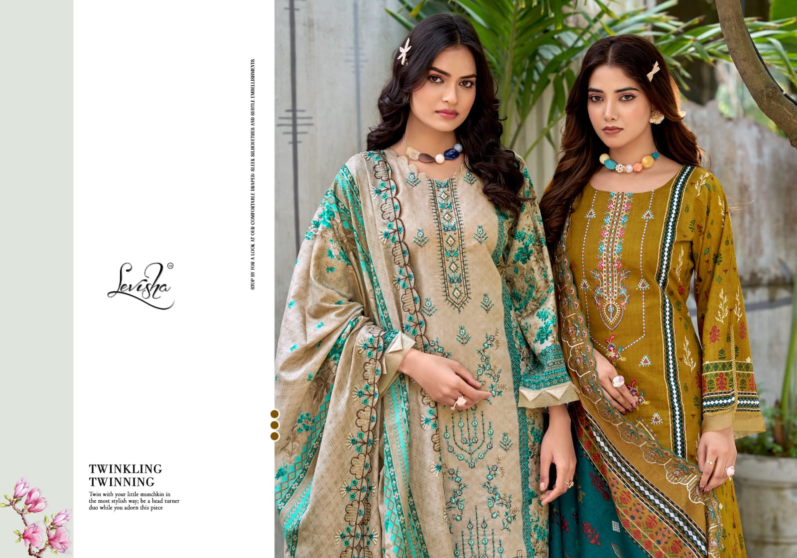 Levisha Bin Saeed Vol 4 Cambric Lawn Cotton Printed Dress Material