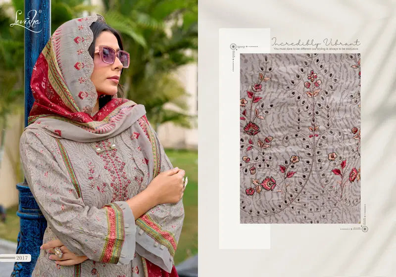 Levisha Madhubala Vol 14 Cambric Lawn Cotton Embroidered Dress Material