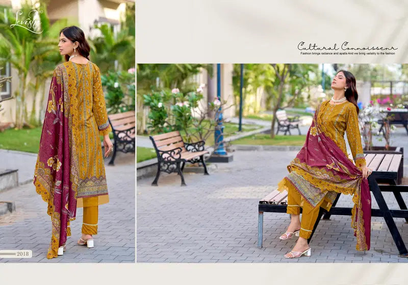 Levisha Madhubala Vol 14 Cambric Lawn Cotton Embroidered Dress Material