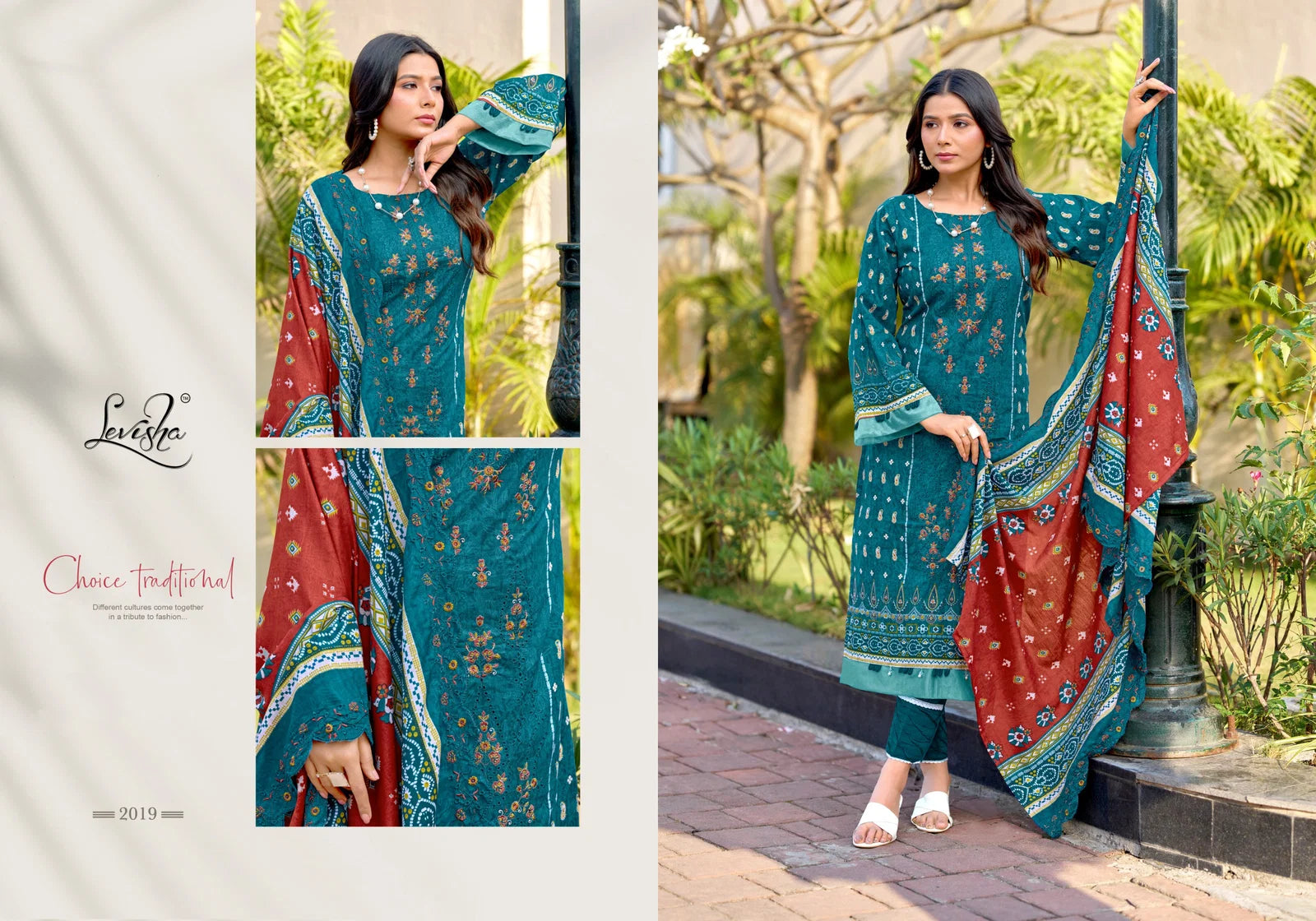 Levisha Madhubala Vol 14 Cambric Lawn Cotton Embroidered Dress Material