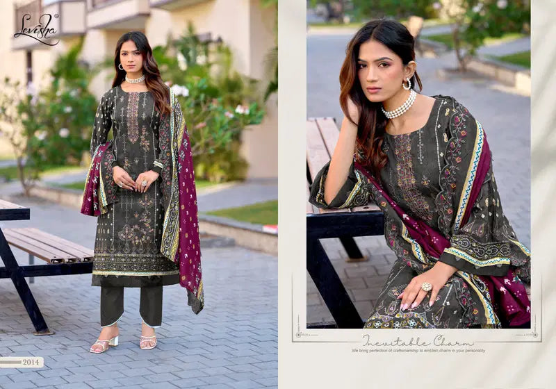 Levisha Madhubala Vol 14 Cambric Lawn Cotton Embroidered Dress Material