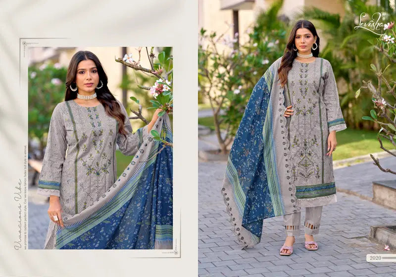 Levisha Madhubala Vol 14 Cambric Lawn Cotton Embroidered Dress Material
