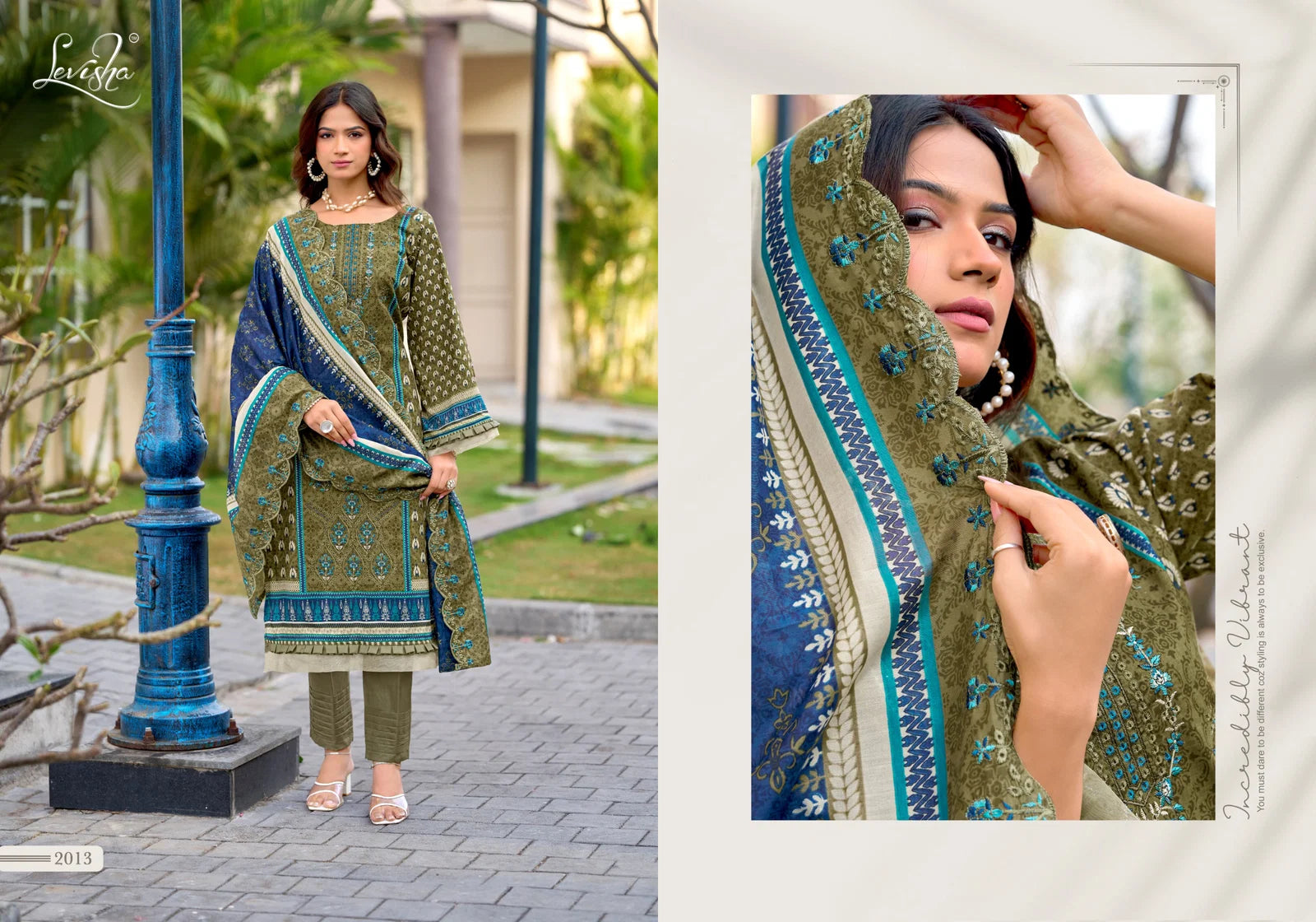 Levisha Madhubala Vol 14 Cambric Lawn Cotton Embroidered Dress Material
