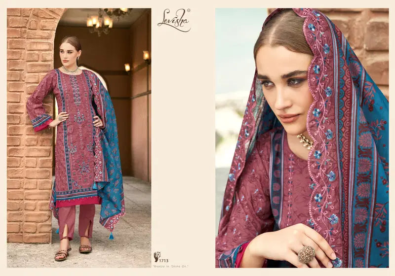 Levisha Madhubala Vol 17 Cambric Lawn Cotton Embroidered Dress Material