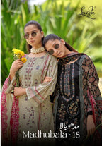 Levisha Madhubala Vol 18 Cambric Lawn Cotton Embroidered Dress Material