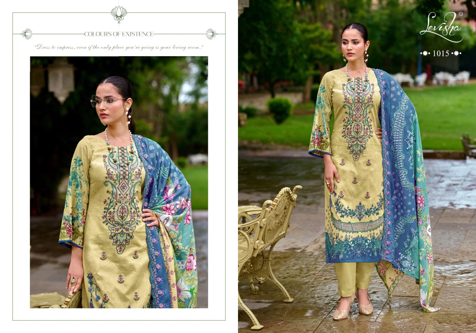 Levisha Mariyam Vol 1 Cambric Cotton With Embroidery Dress Material