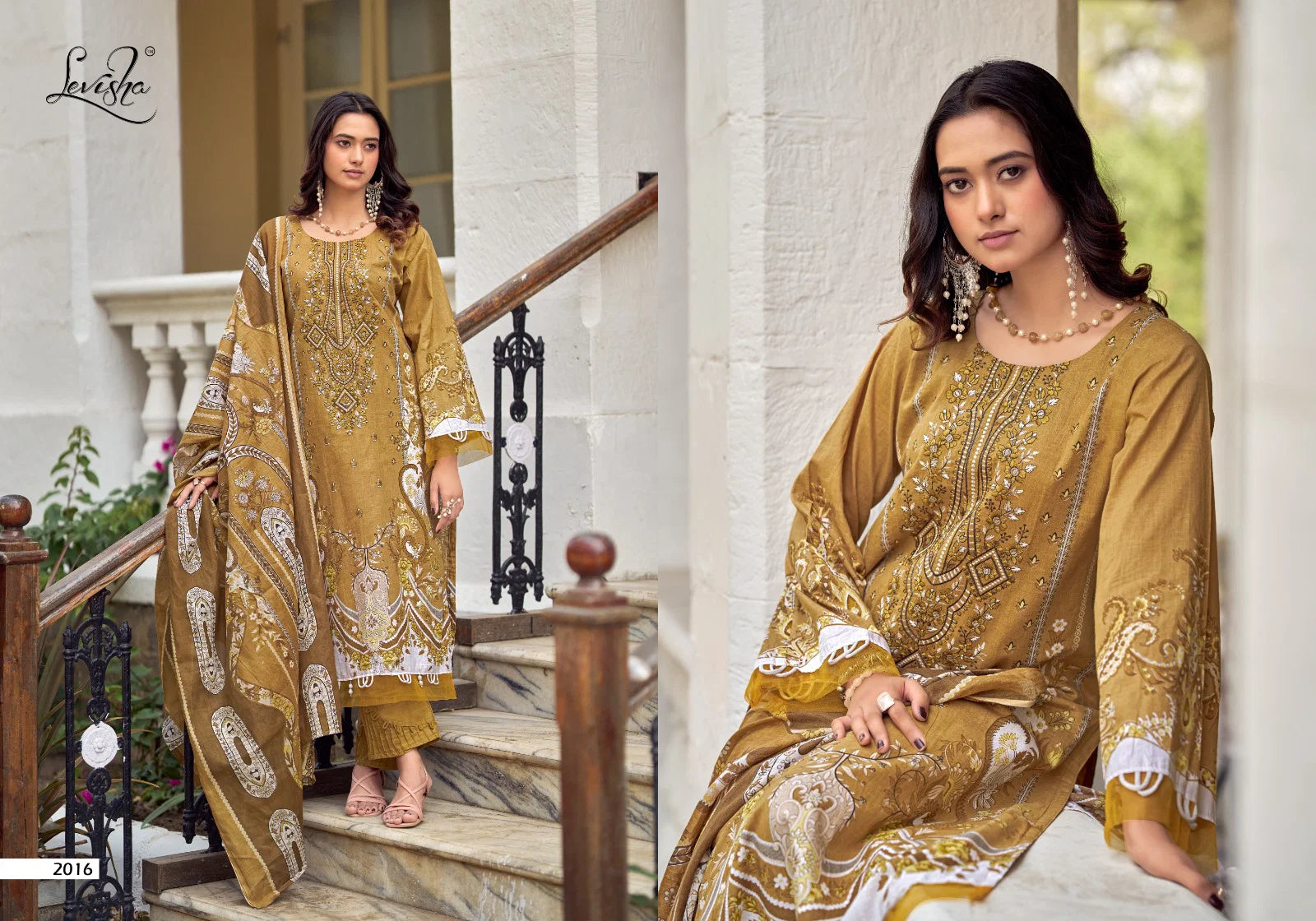 Levisha Muskan Vol 2 Cambric Cotton Print Embroidery Work Dress Material