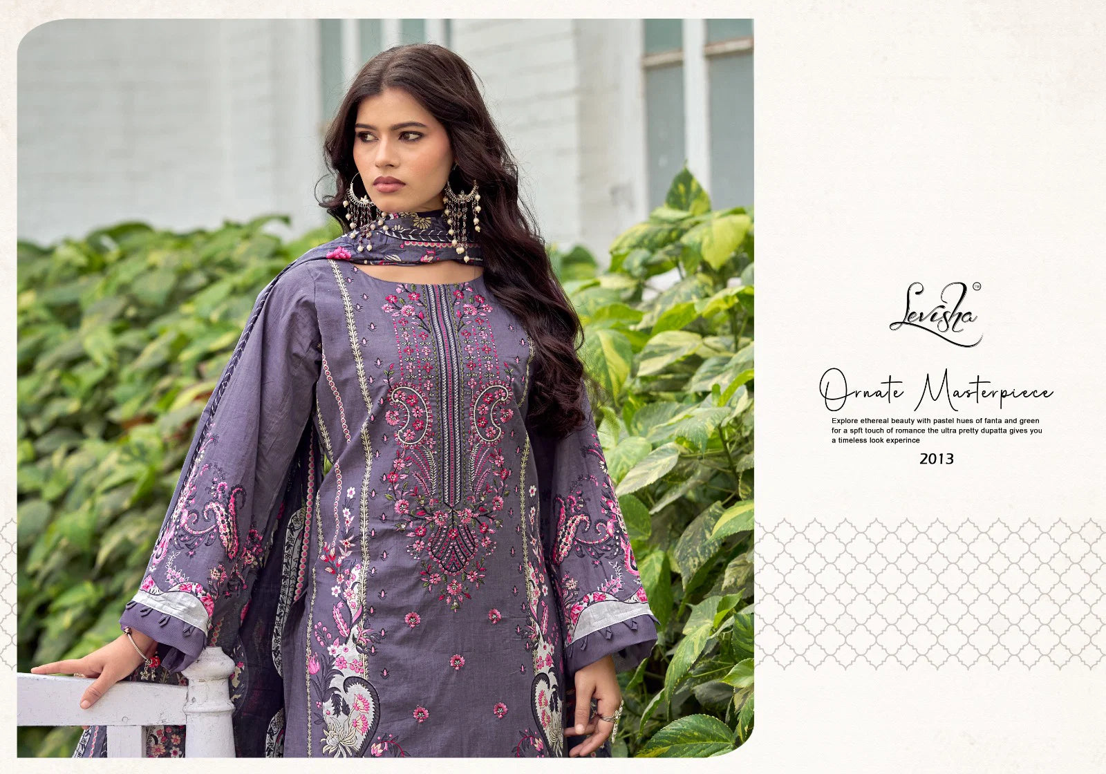 Levisha Muskan Vol 2 Cambric Cotton Print Embroidery Work Dress Material