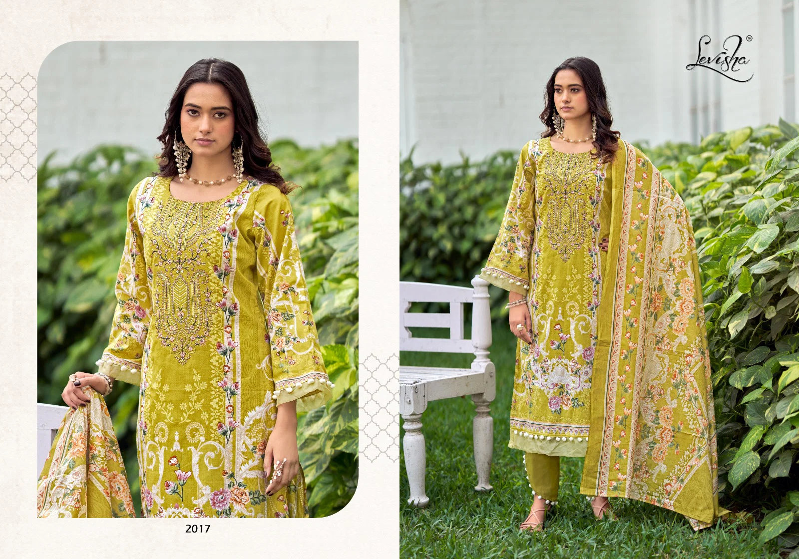 Levisha Muskan Vol 2 Cambric Cotton Print Embroidery Work Dress Material