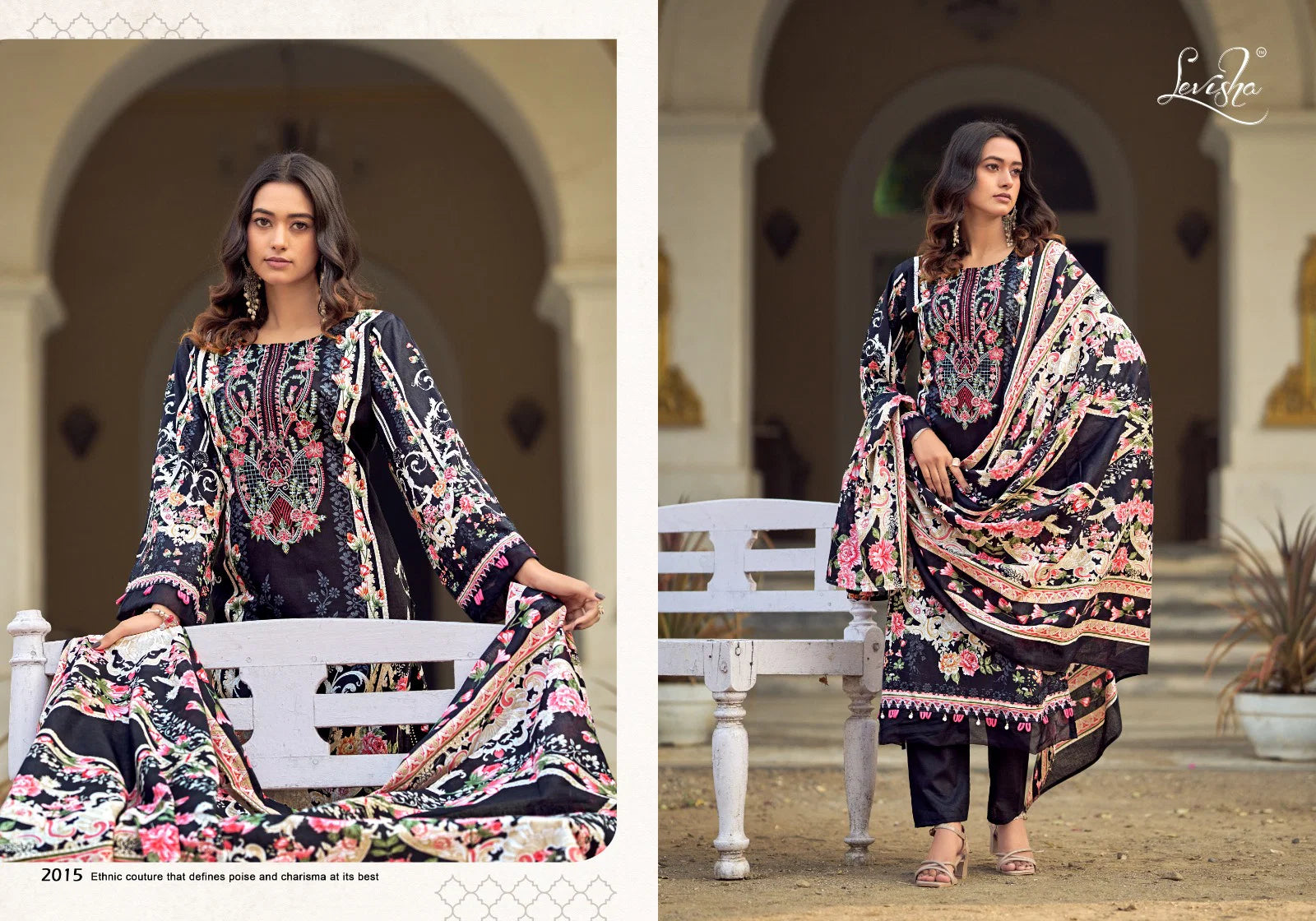 Levisha Muskan Vol 2 Cambric Cotton Print Embroidery Work Dress Material