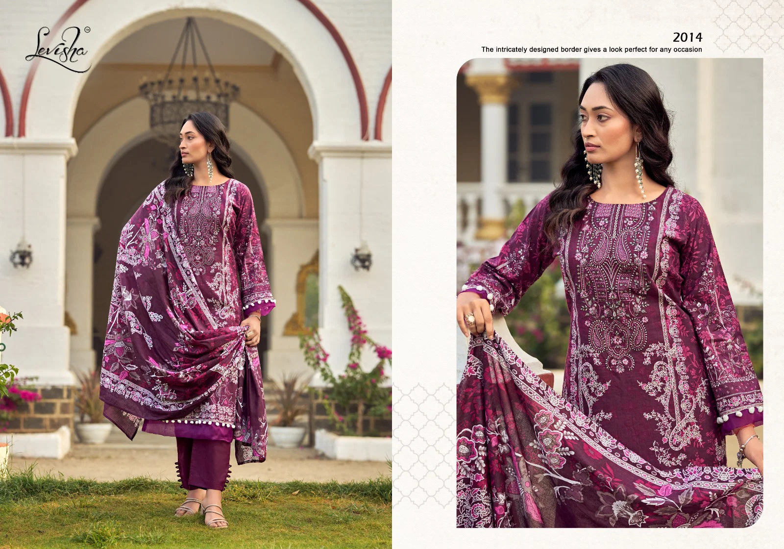 Levisha Muskan Vol 2 Cambric Cotton Print Embroidery Work Dress Material