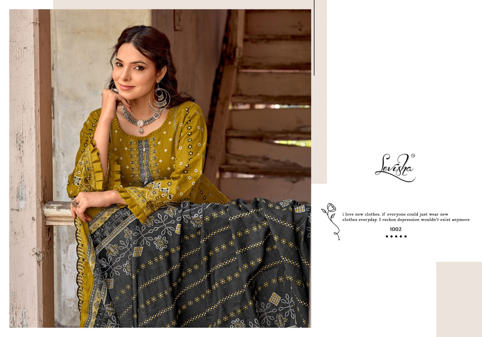 Levisha Zubia Cambric Cotton Embroidered Dress Material