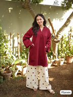 Little Hearts Vol 1 Rayon Embroidered Kurti With Bottom