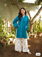 Little Hearts Vol 1 Rayon Embroidered Kurti With Bottom