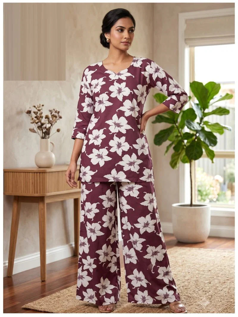 Lrc 16 Rayon Printed Co Ord Set Collection