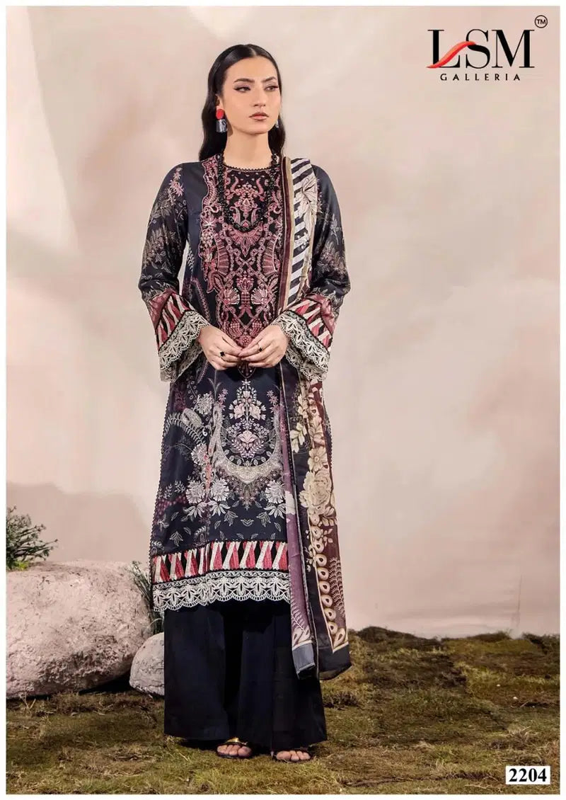 Lsm Parian Dream Vol 22 Lawn Cotton Digital Printed Dress Material