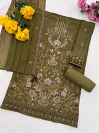 Mah E Rooh 4216 A To D Faux Georgette Embroidered Salwar Kameez Collection