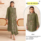Mah E Rooh 4216 A To D Faux Georgette Embroidered Salwar Kameez Collection