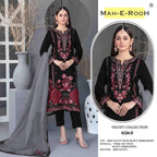 Mah E Rooh 4226 Velvet Embroidered Sequence Work Salwar Kameez