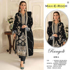 Mah E Rooh 4238 A To D Rangoli Crush Embroidered Salwar Kameez