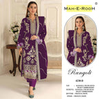 Mah E Rooh 4238 A To D Rangoli Crush Embroidered Salwar Kameez