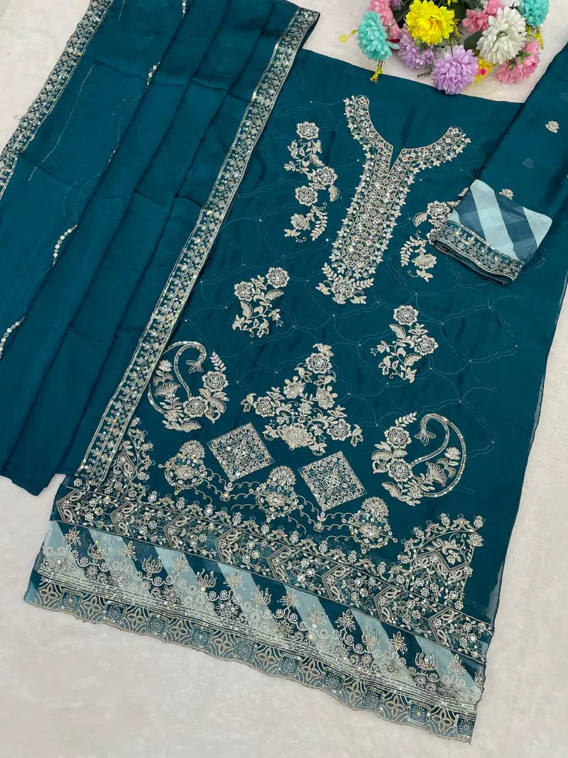 Mah E Rooh 4238 A To D Rangoli Crush Embroidered Salwar Kameez