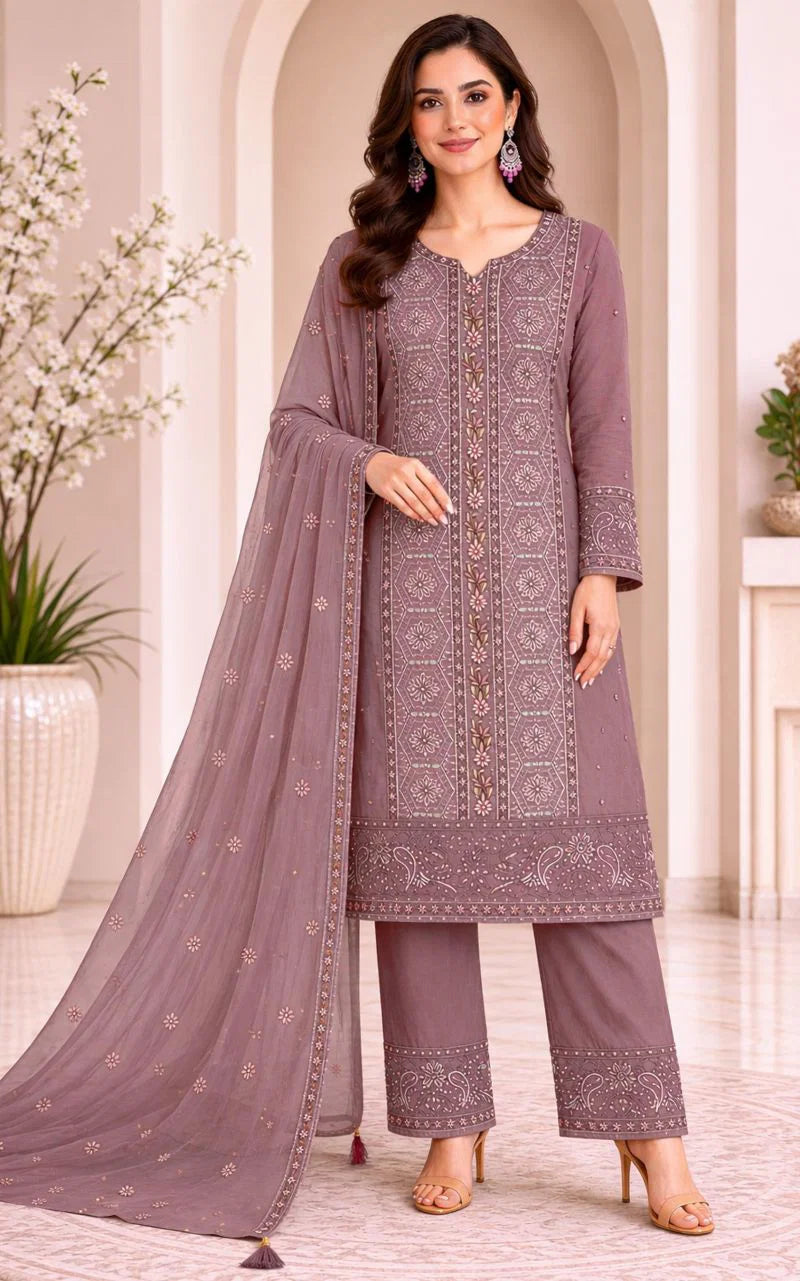 Mah E Rooh 4245 A To D Chiffon Embroidered Salwar Kameez