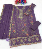 Mah E Rooh 4252 Chiffon Embroidered Salwar Kameez
