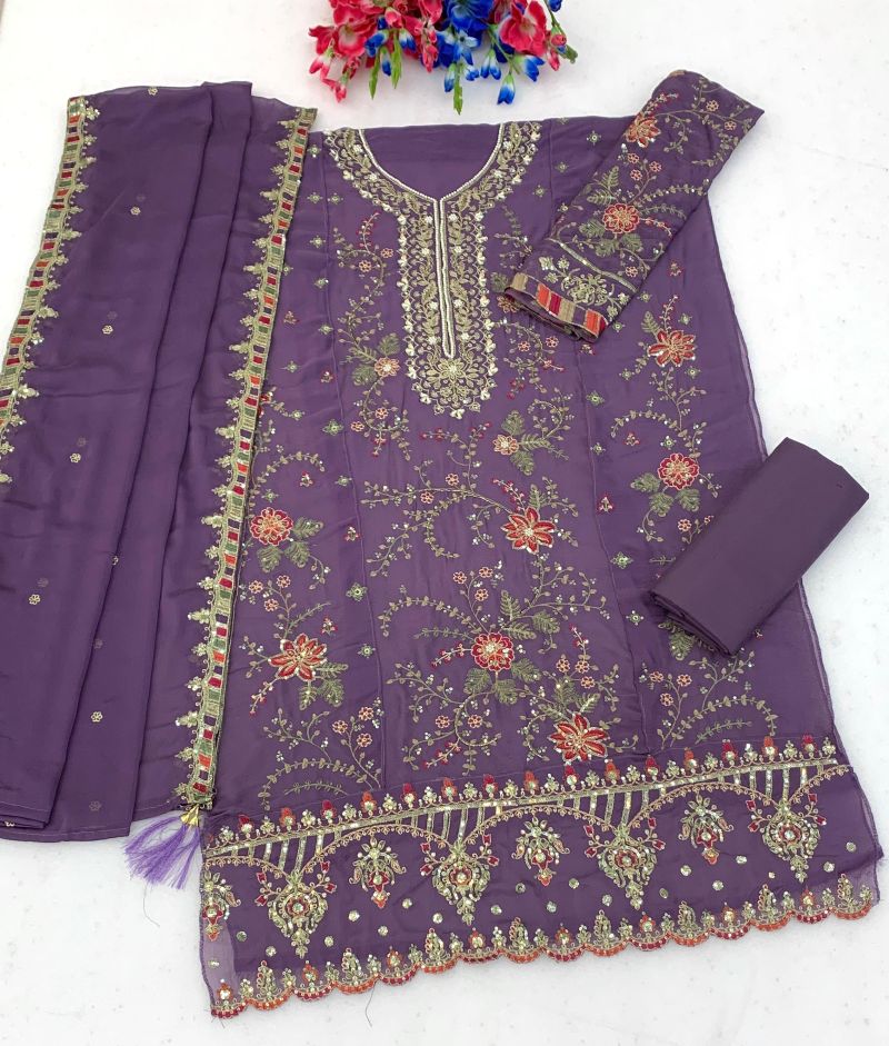 Mah E Rooh 4252 Chiffon Embroidered Salwar Kameez