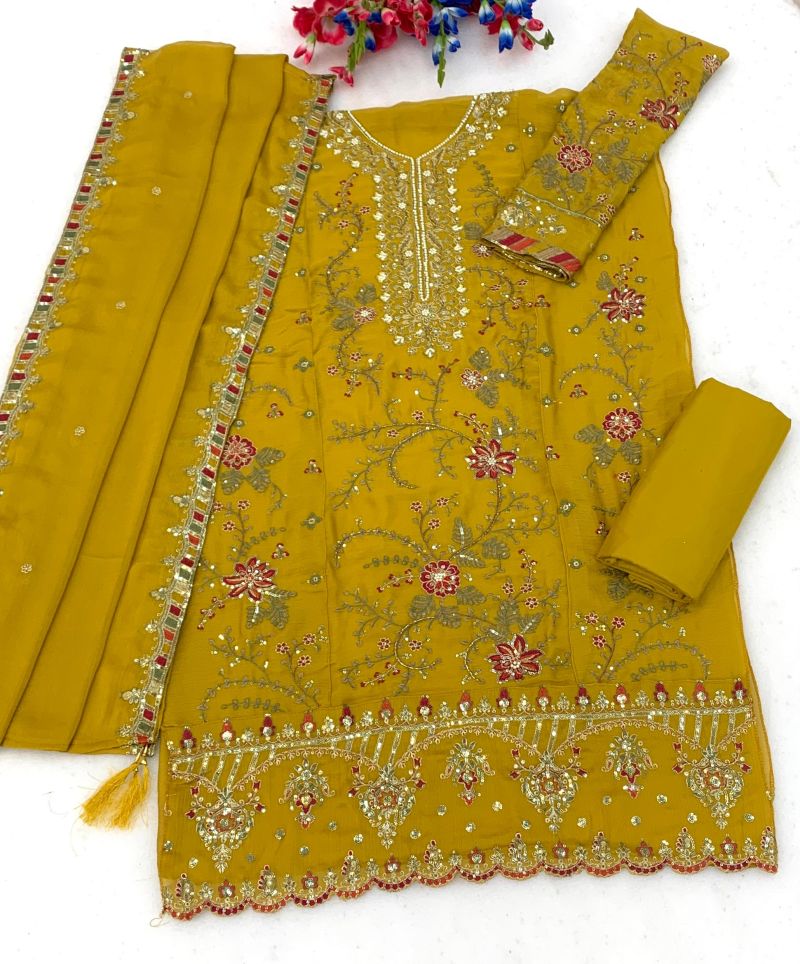Mah E Rooh 4252 Chiffon Embroidered Salwar Kameez