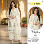 Mah E Rooh 4262 A To D Chiffon Embroidered Salwar Kameez