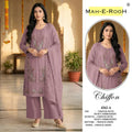 Mah E Rooh 4262 A To D Chiffon Embroidered Salwar Kameez