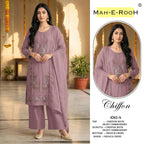 Mah E Rooh 4262 A To D Chiffon Embroidered Salwar Kameez