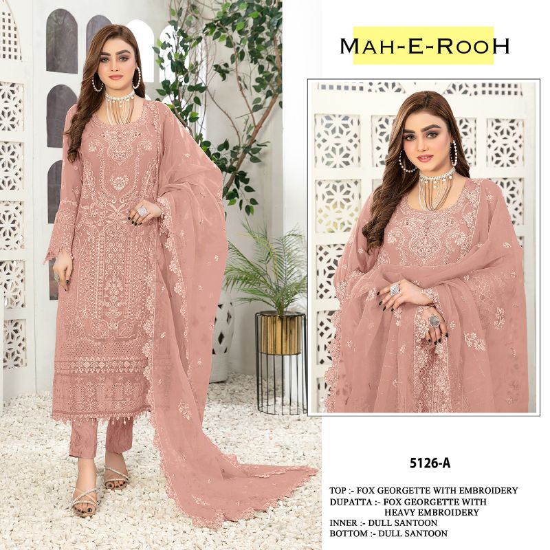 Mah E Rooh 5126 Georgette Thread Work Salwar Kameez