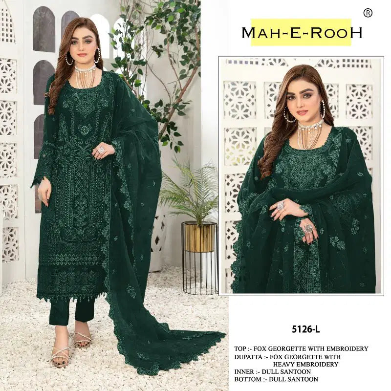 Mah E Rooh 5126 Georgette Thread Work Salwar Kameez