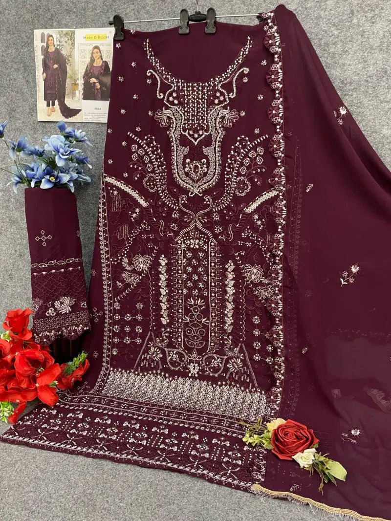 Mah E Rooh 5126 Georgette Thread Work Salwar Kameez