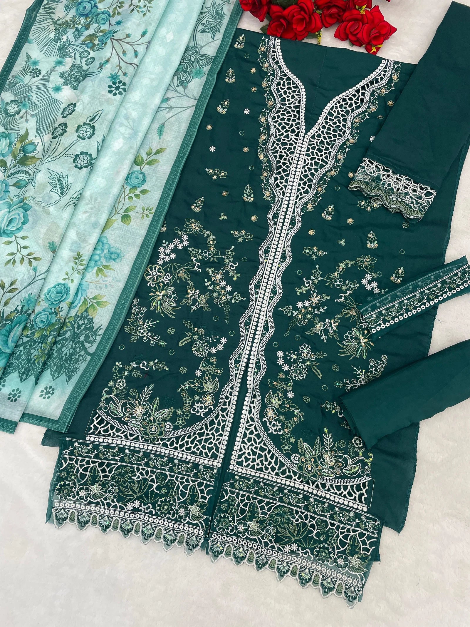 Mah E Rooh 5217 Slub Cotton Embroidered Salwar Kameez Collection
