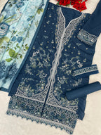 Mah E Rooh 5217 Slub Cotton Embroidered Salwar Kameez Collection